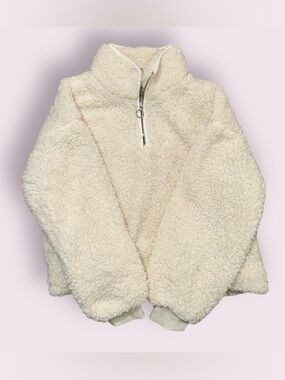 Thread & Supply Cream Sherpa Pullover L